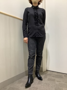 「お仕事コーデ」｜BRICK HOUSE by Tokyo Shirts 筑紫野イオンモール店さん（レディース・164cm）の秋コーディネート