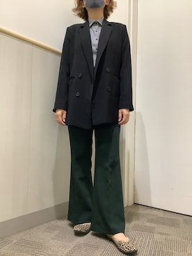 「アイテム（ビジネスシャツ）」を使った、BRICK HOUSE by Tokyo Shirts 筑紫野イオンモール店さん（レディース・164cm）の秋コーディネート