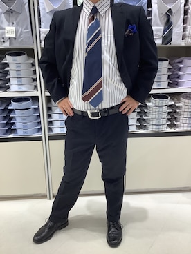 「低身長男子」｜BRICK HOUSE by Tokyo Shirts 筑紫野イオンモール店さん（メンズ・160cm）の秋コーディネート