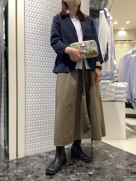 「ビジネススタイル」｜「アイテム（財布/小物）」を使った、BRICK HOUSE by Tokyo Shirts 筑紫野イオンモール店さん（レディース・164cm）の春コーディネート