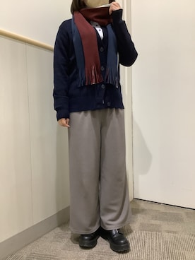 「アイテム（ビジネスシャツ）」を使った、BRICK HOUSE by Tokyo Shirts 筑紫野イオンモール店さん（レディース・152cm）の冬コーディネート