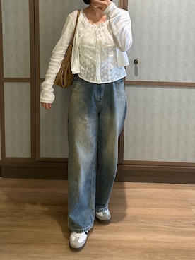 「アイテム（カーディガン/ボレロ）」を使った、miso814さん（レディース・155cm）の夏コーディネート