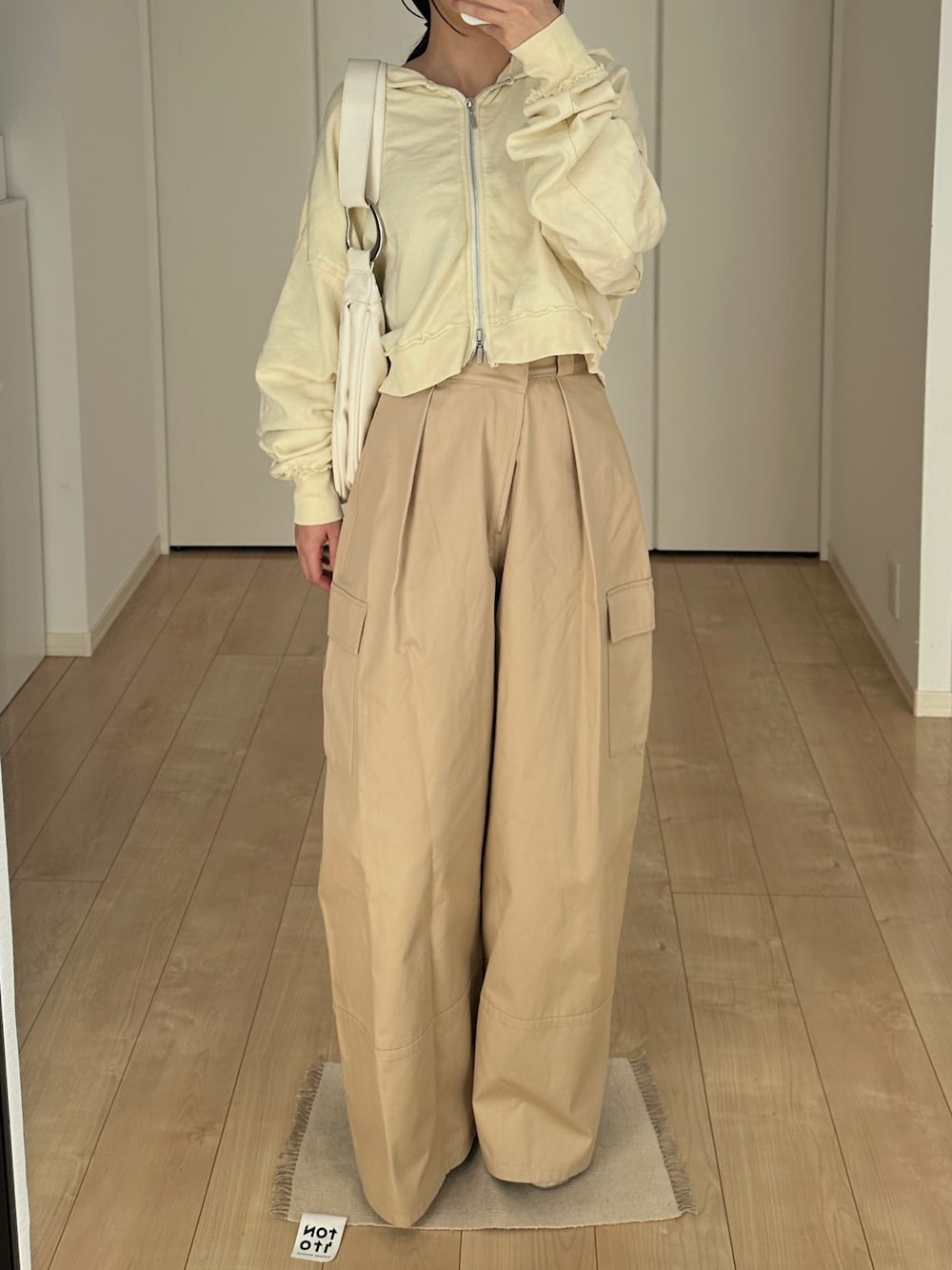 mystic クロワッサンバッグ ベージュ loti（mystic） ワンショルダークロワッサンBAG（カーキ