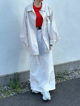 「Kastane（カスタネ）のアイテム（ブルゾン）」を使った、miso814さん（レディース・155cm）の春コーディネート