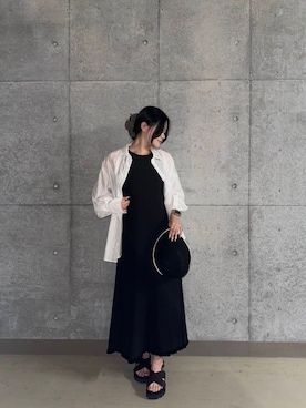 「SMELLY（スメリー）のアイテム（帽子）」を使った、me さん（レディース・160cm）の夏コーディネート