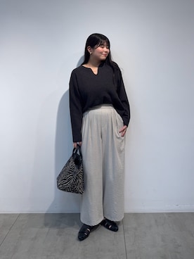 「アイテム（リング）」を使った、ゆきんこさん（レディース・160cm）の秋コーディネート