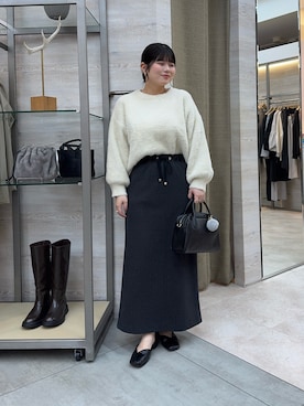 「アイテム（その他、グレー系）」を使った、ゆきんこさん（レディース・160cm）の秋コーディネート