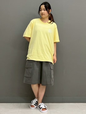 「アディダスオリジナルス」｜「アイテム（サンダル）」を使った、HAさん（レディース・158cm）の夏コーディネート