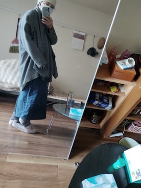 「アイテム（ノーカラーコート）」を使った、ururinnaiuさん（レディース・153cm）の秋コーディネート