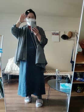 「アイテム（ヘアピン）」を使った、ururinnaiuさん（レディース・153cm）の秋コーディネート