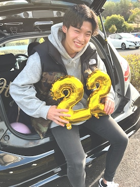 「アイテム（ダウンベスト、その他）」を使った、kanbo1202さん（メンズ・182cm）の冬コーディネート