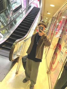 「MONO-MART（モノマート）のアイテム（スラックス）」を使った、ゆうじ🐼さん（メンズ・166cm）の夏コーディネート