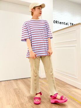 「スポーツサンダル」｜numazawaさん（レディース・153cm）の夏コーディネート