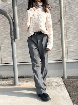 64さん（レディース・163cm）の冬コーディネート