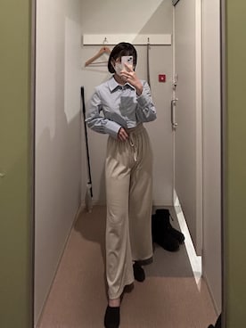 「Silly（シリー）のアイテム（パンツ）」を使った、蘭さん（レディース・162cm）の冬コーディネート