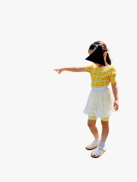 「H&M（エイチ・アンド・エム）のアイテム（ヘアアクセサリー）」を使った、sheさん（キッズ・100cm）の夏コーディネート