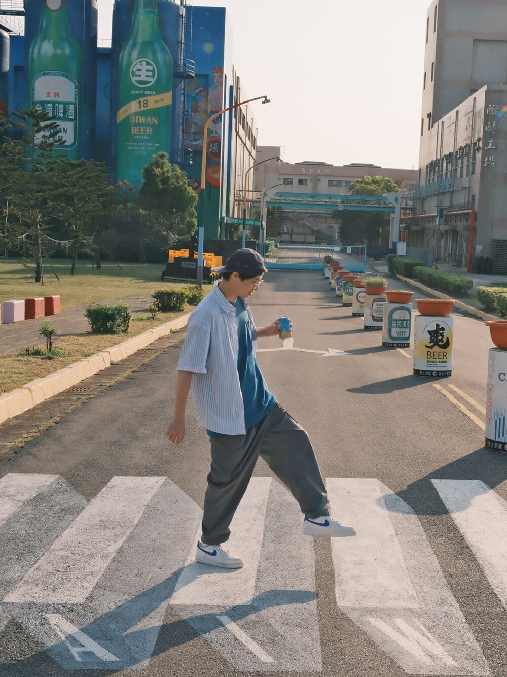 「酒廠、NIKE、LAPRIMA、JKS shop、wtaps」｜「WTAPSのアイテム（キャップ、ブルー系）」を使った、jamesliu😃さん（メンズ・171cm）の春コーディネートの1枚目の写真