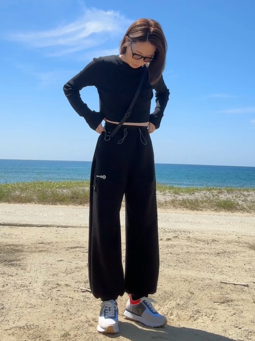 未使用級・23SS✨アンスリード　ショートニットブルゾン　ダブルファスナー　S位 未使用級・23SS✨アンスリード ショートニットブルゾン ダブル