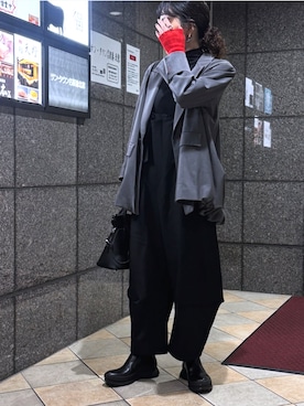 「JIL SANDER（ジルサンダー）のアイテム」を使った、MATSUNAKOさん（レディース・162cm）の冬コーディネート