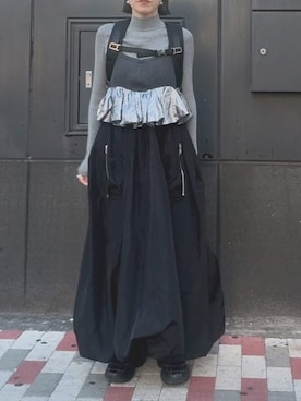 「OMMO（オーエムエムオー）のアイテム（ワンピース/ドレス）」を使った、MATSUNAKOさん（レディース・162cm）の春コーディネート