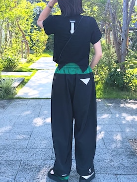 「Tシャツ/カットソー」｜MATSUNAKOさん（レディース・162cm）の夏コーディネート
