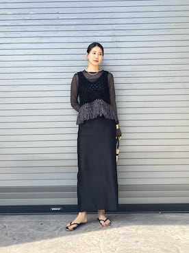 「CHIGNON（シニヨン）のアイテム（トップス）」を使った、mizukisugiyamaさん（レディース・168cm）の春コーディネート