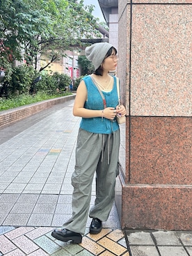 「アイテム（スマホグッズ）」を使った、𝑀𝑒𝑙 める ʕ ᵔᴥᵔ ʔ さん（レディース・148cm）の春コーディネート