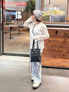 「SVEC（シュベック）のアイテム（バッグ）」を使った、𝑀𝑒𝑙 める ʕ ᵔᴥᵔ ʔ さん（レディース・148cm）の春コーディネート