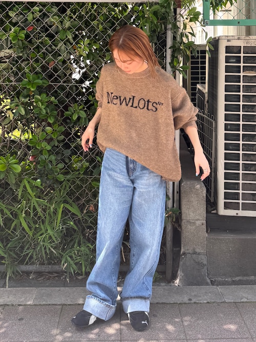 Ungrid ニット セーター 「WEB限定」ロゴルーズニット