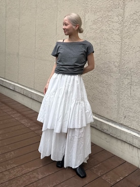 辻岡雅さん(レディース・148cm)の夏コーディネート