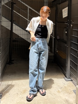 辻岡雅さん（レディース・148cm）の夏コーディネート