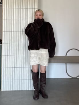 辻岡雅さん(レディース・148cm)の秋コーディネート