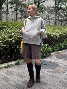 辻岡雅さん（レディース・148cm）の秋コーディネート