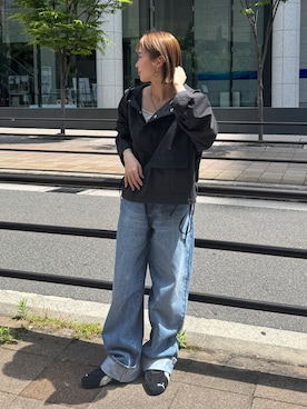 「Ungrid（アングリッド）のアイテム」を使った、辻岡雅さん（レディース・148cm）の夏コーディネート
