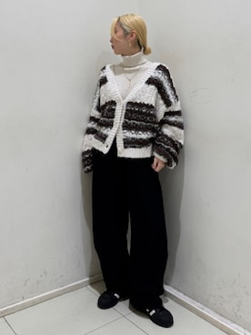 辻岡雅さん（レディース・148cm）の冬コーディネート