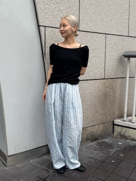 辻岡雅さん(レディース・148cm)の夏コーディネート