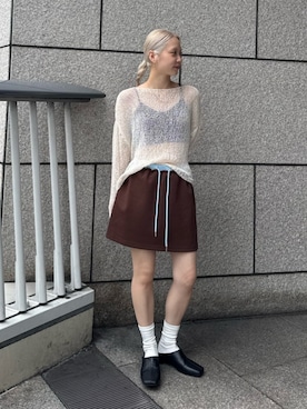 辻岡雅さん(レディース・148cm)の夏コーディネート