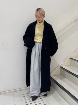 辻岡雅さん（レディース・148cm）の冬コーディネート