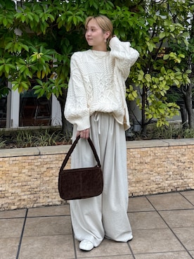 辻岡雅さん（レディース・148cm）の秋コーディネート