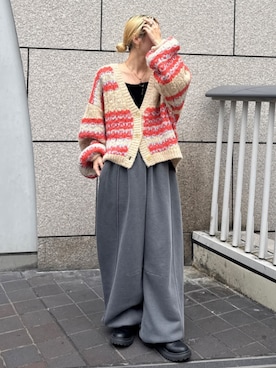 辻岡雅さん（レディース・148cm）の冬コーディネート