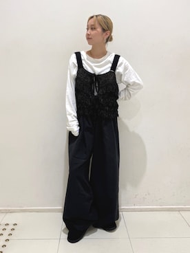 辻岡雅さん（レディース・148cm）の秋コーディネート