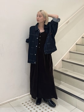 「Ungrid（アングリッド）のアイテム」を使った、辻岡雅さん（レディース・148cm）の秋コーディネート