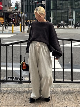 辻岡雅さん（レディース・148cm）の冬コーディネート