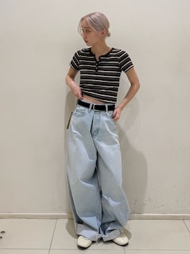 辻岡雅さん(レディース・148cm)の春コーディネート