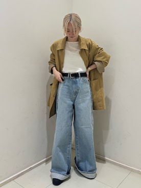 辻岡雅さん（レディース・148cm）の冬コーディネート