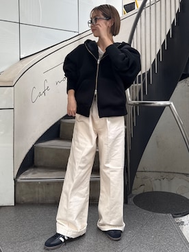 辻岡雅さん(レディース・148cm)の秋コーディネート