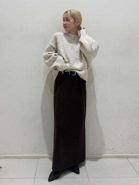 「Ungrid（アングリッド）のアイテム（ワンピース/ドレス）」を使った、辻岡雅さん（レディース・148cm）の秋コーディネート