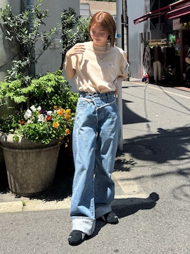 「PUMA（プーマ）のアイテム」を使った、辻岡雅さん（レディース・148cm）の夏コーディネート