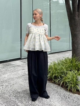 辻岡雅さん(レディース・148cm)の夏コーディネート