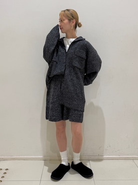 「Ungrid（アングリッド）のアイテム（カーディガン/ボレロ）」を使った、辻岡雅さん（レディース・148cm）の秋コーディネート